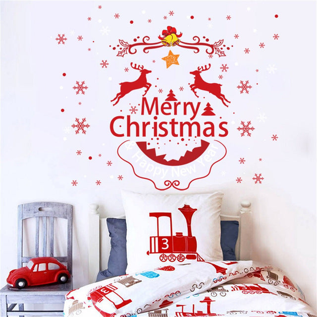 Merry Christmas Home Household Room Wall Sticker