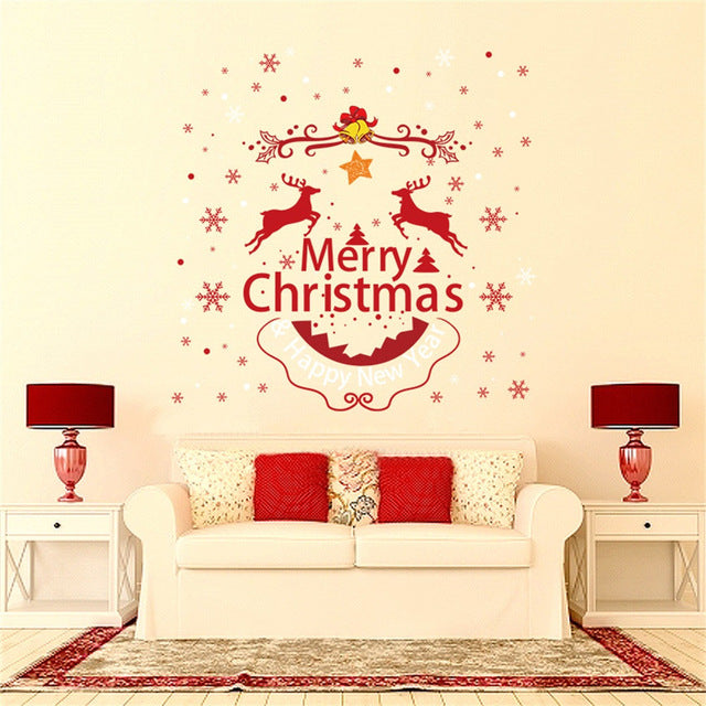 Merry Christmas Home Household Room Wall Sticker
