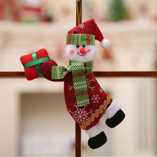 Merry Christmas Ornaments Gift Santa Claus Snowman
