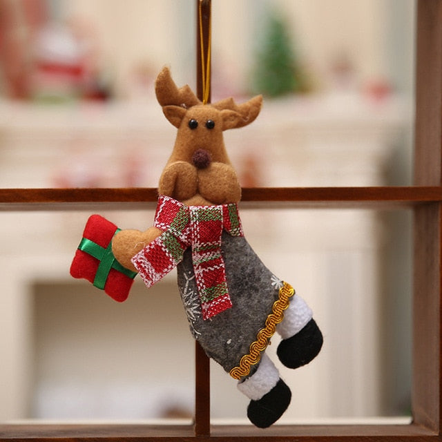 Merry Christmas Ornaments Gift Santa Claus Snowman