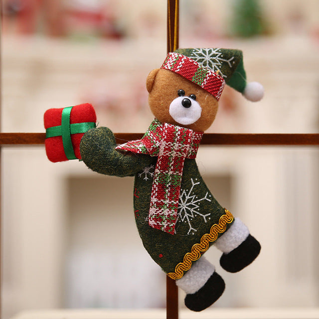 Merry Christmas Ornaments Gift Santa Claus Snowman