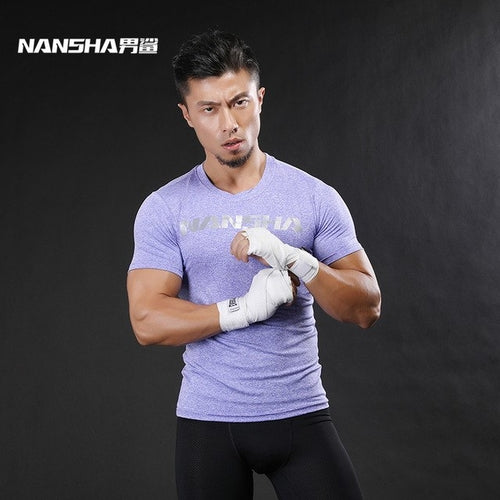 Brand Fashion Men Short Sleeve Fitness
