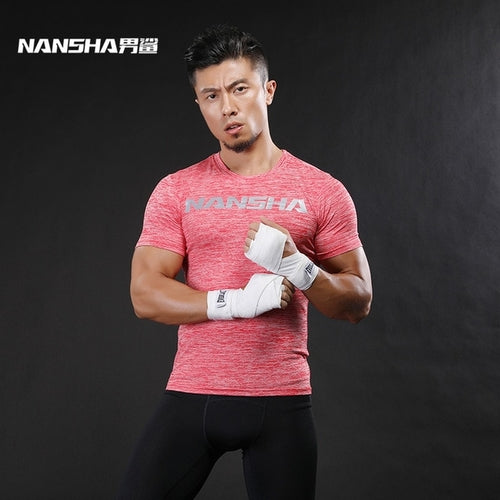 Brand Fashion Men Short Sleeve Fitness