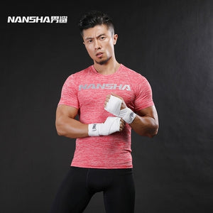 Brand Fashion Men Short Sleeve Fitness