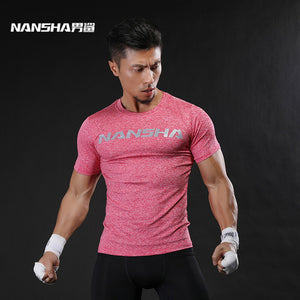 Brand Fashion Men Short Sleeve Fitness