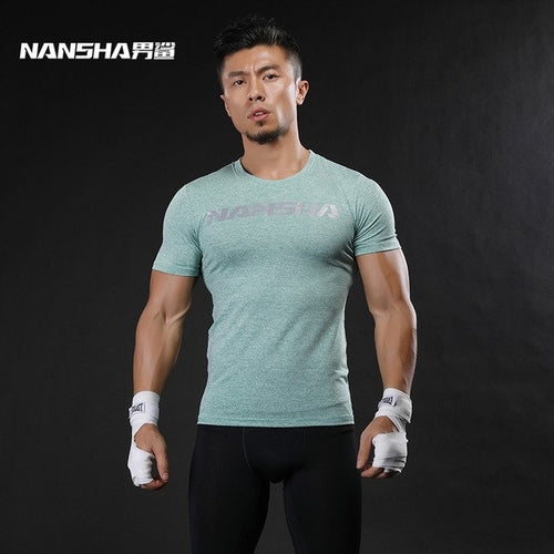 Brand Fashion Men Short Sleeve Fitness