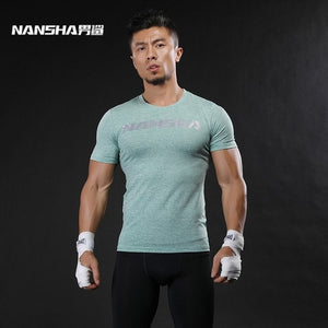 Brand Fashion Men Short Sleeve Fitness