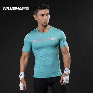 Brand Fashion Men Short Sleeve Fitness