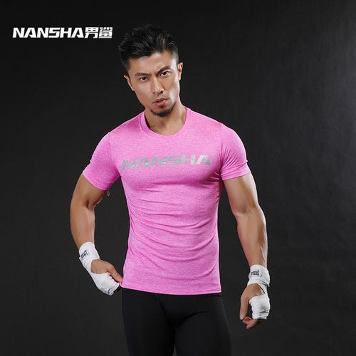 Brand Fashion Men Short Sleeve Fitness