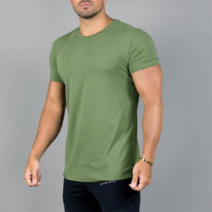 Brand Men Gyms Short Sleeve T-shirt