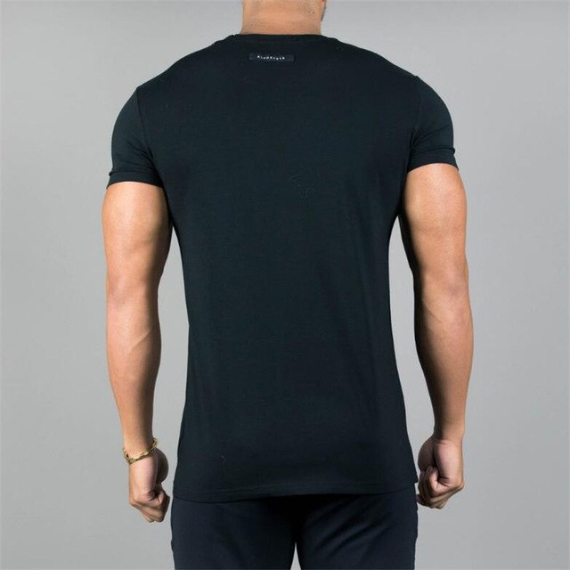 Brand Men Gyms Short Sleeve T-shirt
