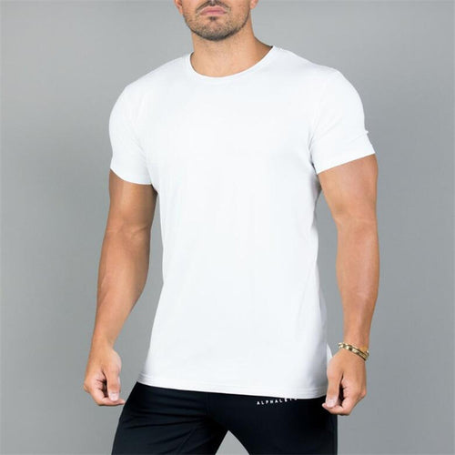 Brand Men Gyms Short Sleeve T-shirt