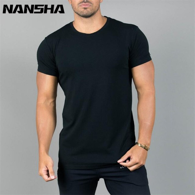 Brand Summer  Fashion Men Gyms Cotton T