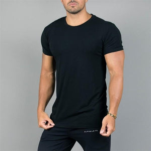 Brand Summer  Fashion Men Gyms Cotton T