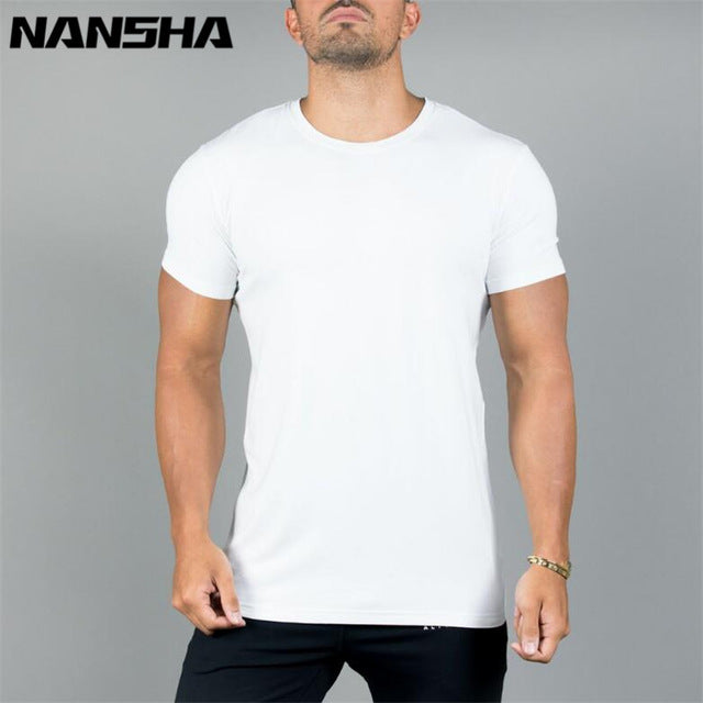 Brand Summer  Fashion Men Gyms Cotton T
