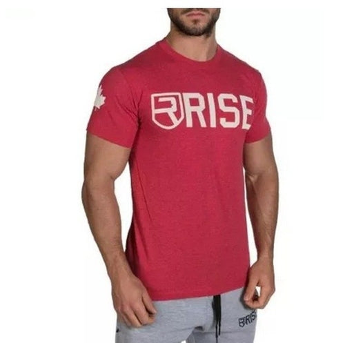 Men Summer Gyms T-shirt Fitness