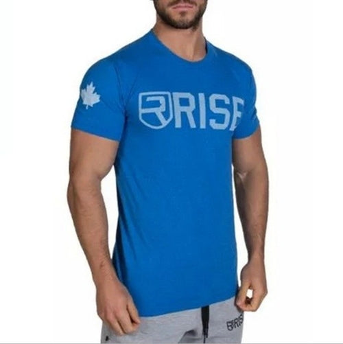 Men Summer Gyms T-shirt Fitness