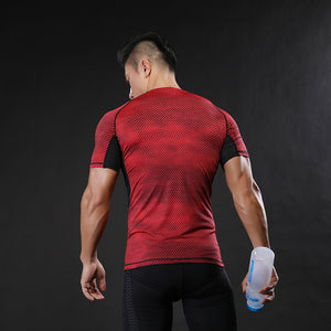 Mens Fitness 3D Prints Short Sleeves T