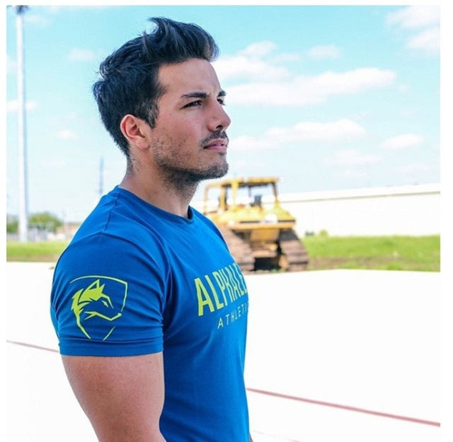 Summer  Men Gyms T shirt Fitness