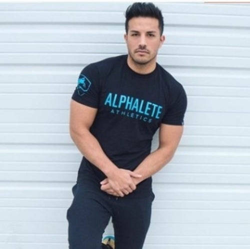 Summer  Men Gyms T shirt Fitness