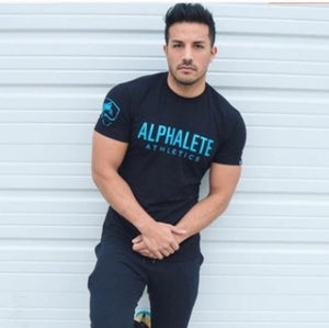 Summer  Men Gyms T shirt Fitness