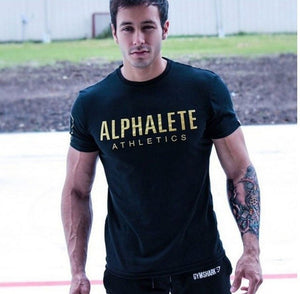 Summer  Men Gyms T shirt Fitness