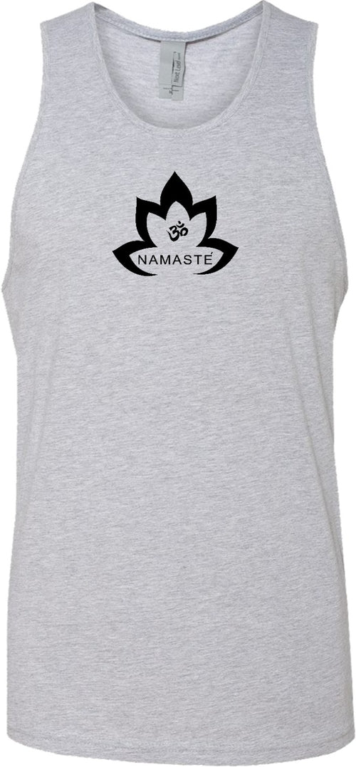 Black Namaste Lotus Premium Yoga Tank Top