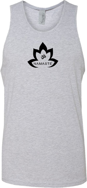 Black Namaste Lotus Premium Yoga Tank Top