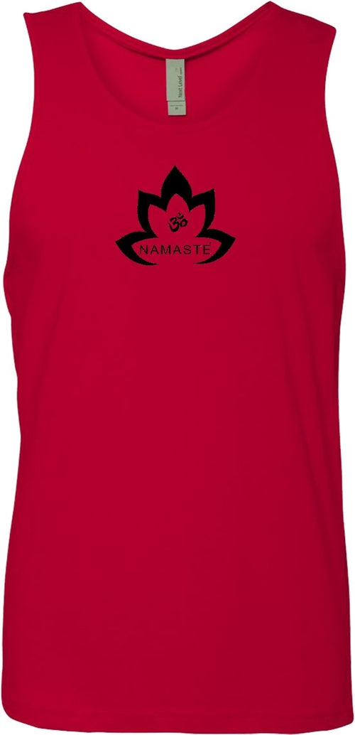 Black Namaste Lotus Premium Yoga Tank Top