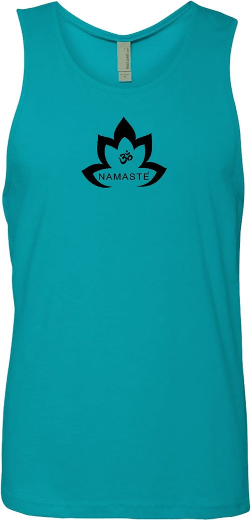 Black Namaste Lotus Premium Yoga Tank Top