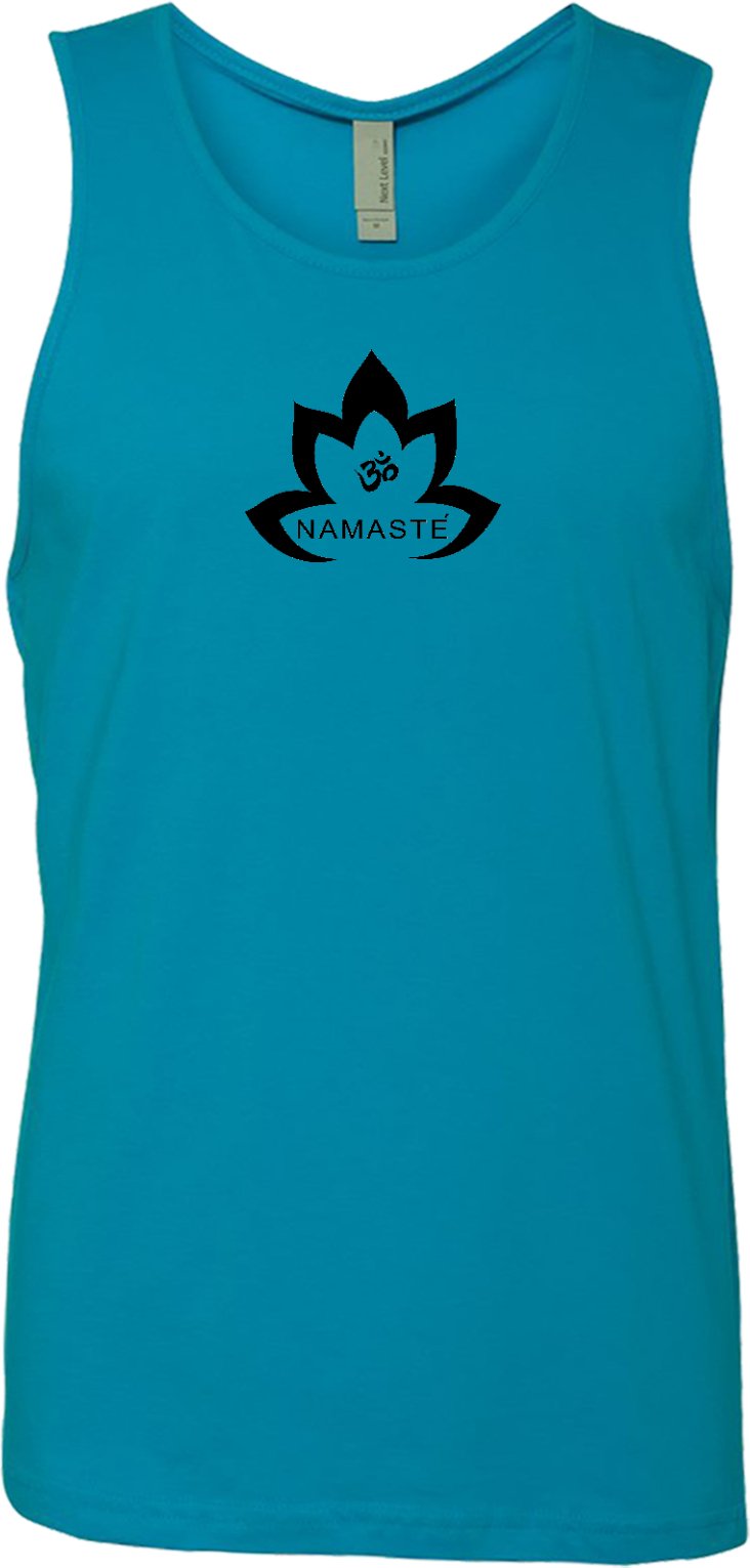 Black Namaste Lotus Premium Yoga Tank Top