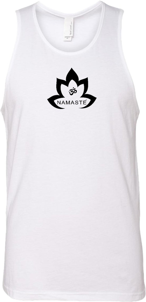 Black Namaste Lotus Premium Yoga Tank Top