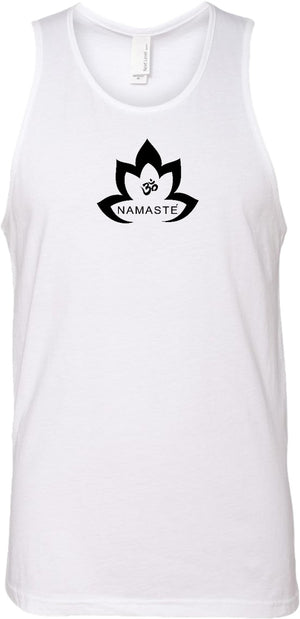Black Namaste Lotus Premium Yoga Tank Top