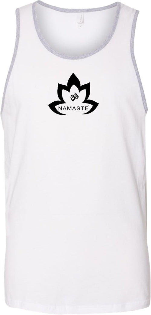 Black Namaste Lotus Premium Yoga Tank Top