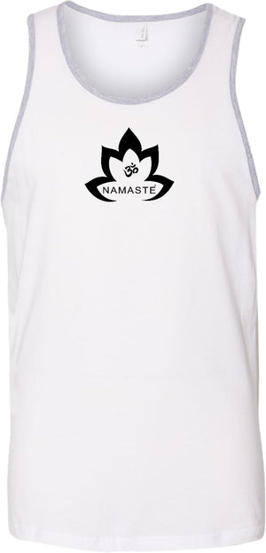 Black Namaste Lotus Premium Yoga Tank Top