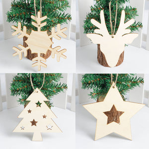 New Christmas Snowflake Base Wood Hanging Decor