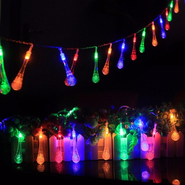 New Create 1.5M 10LED Colorful Copper Glow Water
