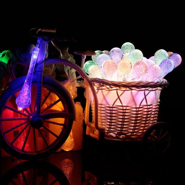 New Create 1.5M 10LED Colorful Copper Glow Water
