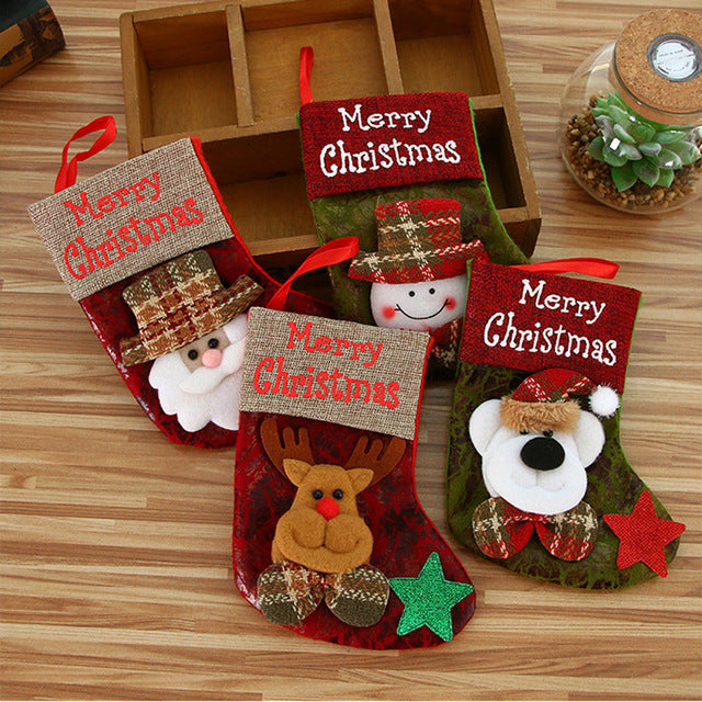 New Merry Christmas Gifts Candy Beads Brushed Wool