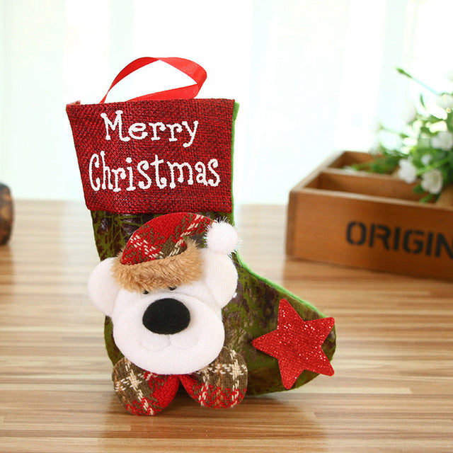 New Merry Christmas Gifts Candy Beads Brushed Wool