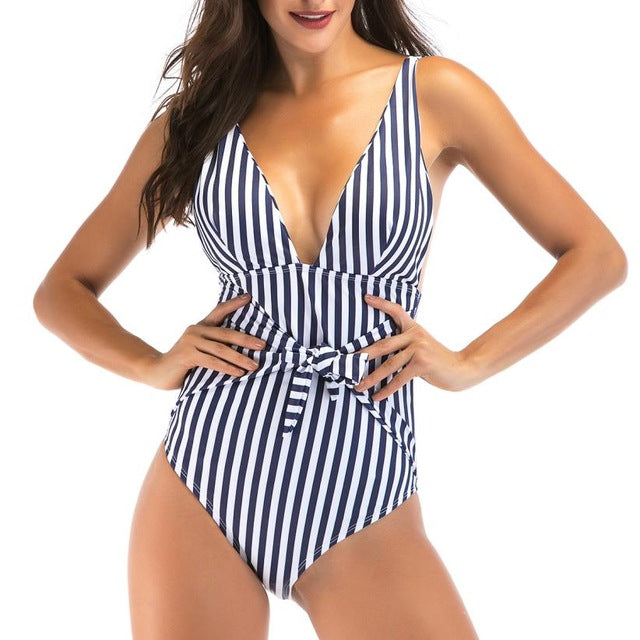 New Style Popular Women Striped Print Bikini
