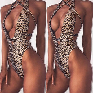 New Style Women Swimwear Sexy Leopard Bikini