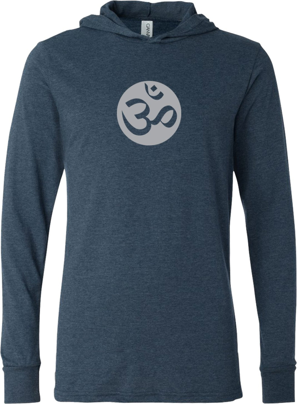 Big OM Print Lightweight Yoga Hoodie Tee Shirt