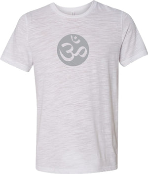 Big OM Print Burnout Yoga Tee Shirt