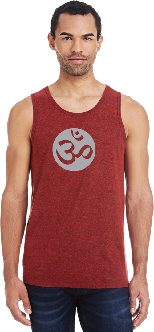 Big OM Print Triblend Yoga Tank Top