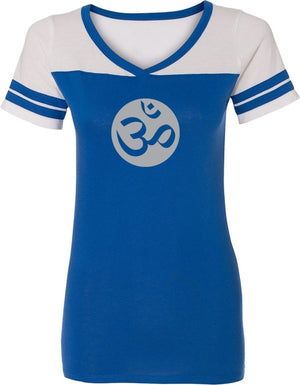 Big OM Print Powder Puff Yoga Tee Shirt