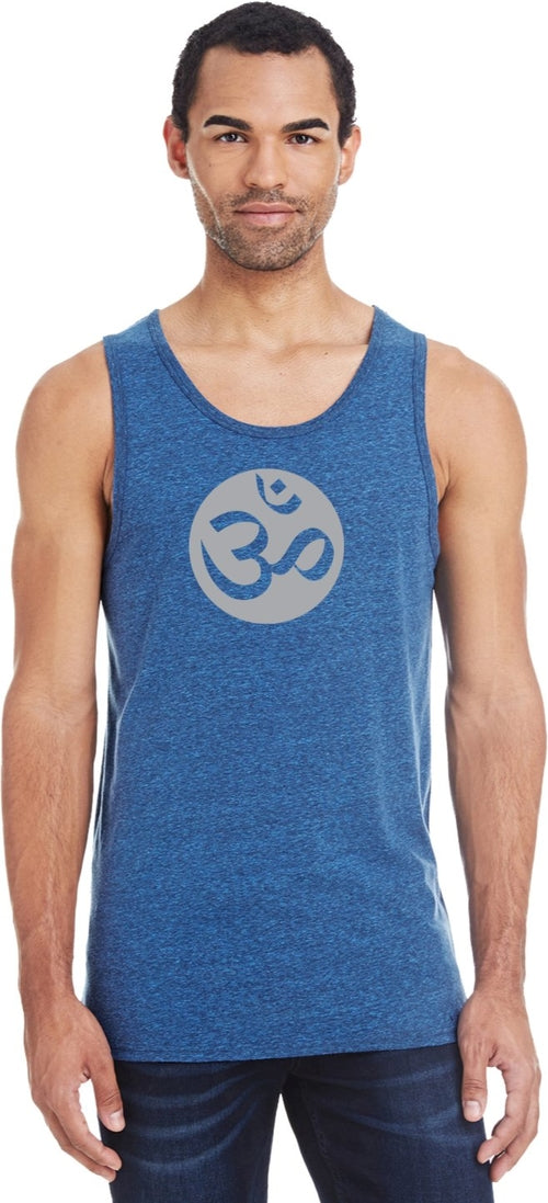 Big OM Print Triblend Yoga Tank Top