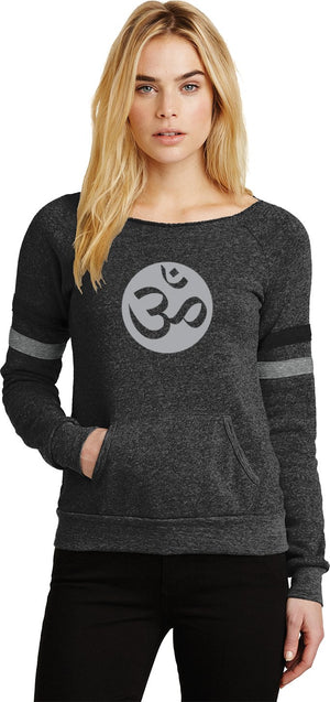 Big OM Print Eco-Fleece Yoga Sweatshirt