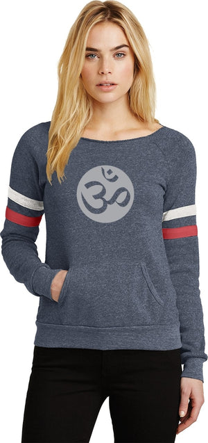 Big OM Print Eco-Fleece Yoga Sweatshirt