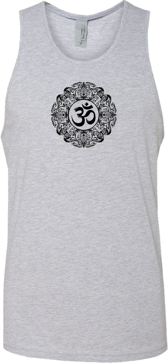 Black Ornate OM Premium Yoga Tank Top